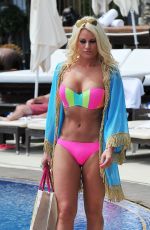 TOWIE GIRLS in Bikinis at a Beach in Marbella