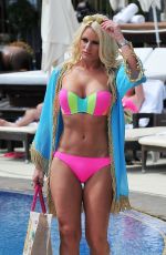 TOWIE GIRLS in Bikinis at a Beach in Marbella