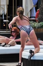 TOWIE GIRLS in Bikinis at a Beach in Marbella