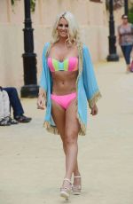 TOWIE GIRLS in Bikinis at a Beach in Marbella