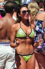 TOWIE GIRLS in Bikinis at a Pool in Marbella