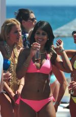 TOWIE GIRLS in Bikinis at a Pool in Marbella