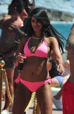 TOWIE GIRLS in Bikinis at a Pool in Marbella