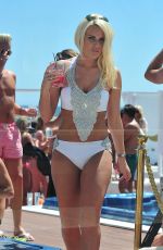 TOWIE GIRLS in Bikinis at a Pool in Marbella