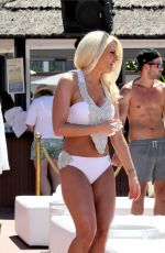TOWIE GIRLS in Bikinis at a Pool in Marbella