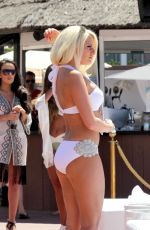 TOWIE GIRLS in Bikinis at a Pool in Marbella