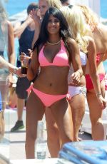 TOWIE GIRLS in Bikinis at a Pool in Marbella