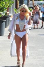 TOWIE GIRLS in Bikinis at a Pool in Marbella
