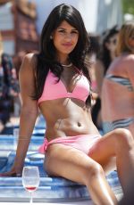 TOWIE GIRLS in Bikinis at a Pool in Marbella