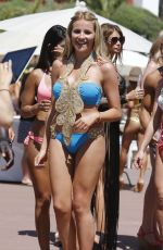 TOWIE GIRLS in Bikinis at a Pool in Marbella