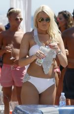TOWIE GIRLS in Bikinis at a Pool in Marbella