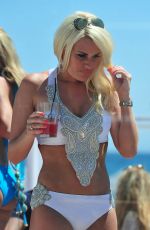 TOWIE GIRLS in Bikinis at a Pool in Marbella