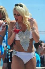 TOWIE GIRLS in Bikinis at a Pool in Marbella