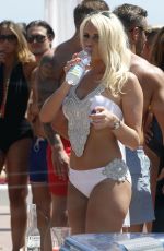 TOWIE GIRLS in Bikinis at a Pool in Marbella