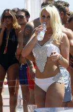 TOWIE GIRLS in Bikinis at a Pool in Marbella