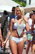 TOWIE GIRLS in Bikinis at a Pool in Marbella