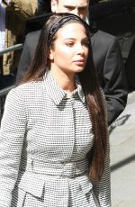 TULISA CONTOSTAVLOS Arrives at Southwark Crown Court in London