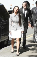 TULISA CONTOSTAVLOS Arrives at Southwark Crown Court in London