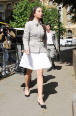 TULISA CONTOSTAVLOS Arrives at Southwark Crown Court in London