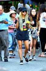 VANESSA and STELLA HUDGENS at Disneyland in Anaheim 0406