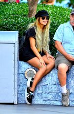 VANESSA and STELLA HUDGENS at Disneyland in Anaheim 0406