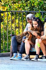 VANESSA and STELLA HUDGENS at Disneyland in Anaheim 0406