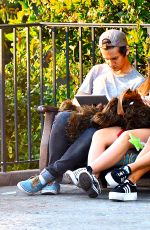 VANESSA and STELLA HUDGENS at Disneyland in Anaheim 0406