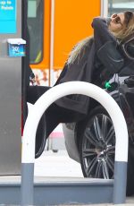 VANESSA HUDGENS at a Gas Station in Studio City