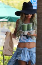 VANESSA HUDGENS Leaves Breakroom Cafe in Studio City