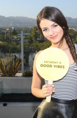 VICTORIA JUSTICE at Kate Spade Saturday Summer Solstice Party in Los Angeles