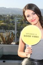 VICTORIA JUSTICE at Kate Spade Saturday Summer Solstice Party in Los Angeles