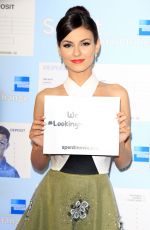 VICTORIA JUSTICE at Spent: Looking for Change Premiere in Los Angeles