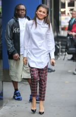 ZENDAYA COLEMAN Arrives at GMA in New Yrok