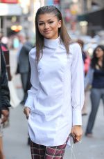 ZENDAYA COLEMAN Arrives at GMA in New Yrok