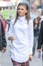 ZENDAYA COLEMAN Arrives at GMA in New Yrok