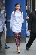ZENDAYA COLEMAN Arrives at GMA in New Yrok