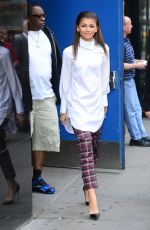 ZENDAYA COLEMAN Arrives at GMA in New Yrok