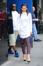 ZENDAYA COLEMAN Arrives at GMA in New Yrok