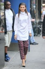 ZENDAYA COLEMAN Arrives at GMA in New Yrok