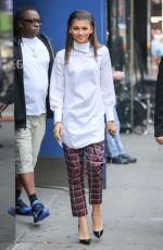ZENDAYA COLEMAN Arrives at GMA in New Yrok