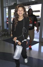 ZENDAYA COLEMAN at Los Angeles International Airport