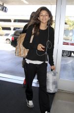 ZENDAYA COLEMAN at Los Angeles International Airport