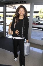 ZENDAYA COLEMAN at Los Angeles International Airport