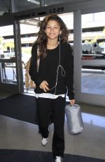 ZENDAYA COLEMAN at Los Angeles International Airport