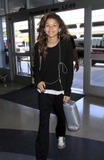 ZENDAYA COLEMAN at Los Angeles International Airport