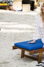 ABIGAIL ABBEY CLANCY at Scholl Pop Up Pedicure Beach Launch in London