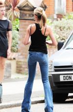 ABIGAIL ABBEY CLANCY in Jeans Out in London