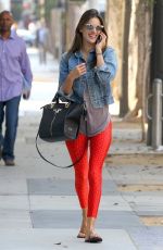 ALESSANDRA AMBROSIO Heading to Pilates Class in Santa Monica