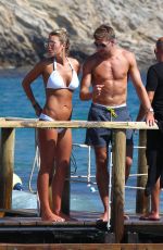 ALEX GERRARD in Bikinis at a Beach in Ibiza