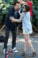 ALISON BRIE on the Set of Sleeping with Other People in New York